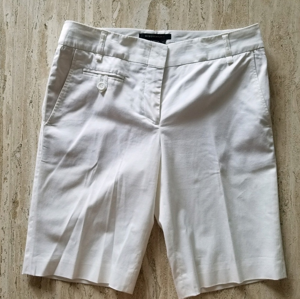 New BCBG MaxAzria White Dress Capris Pants Size 0